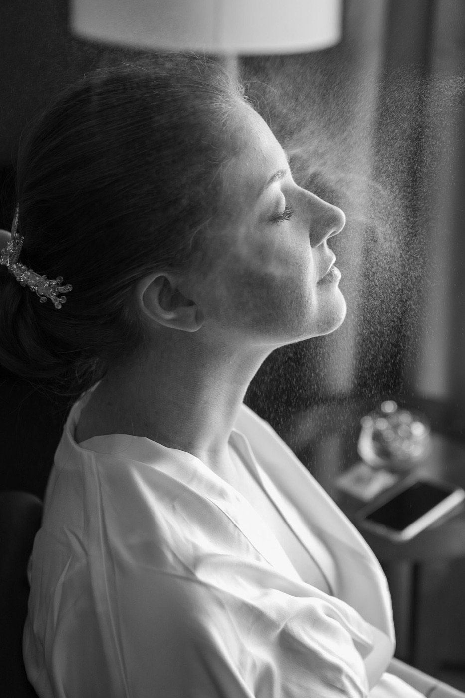 Bride-to-be preparing ahead of her wedding
