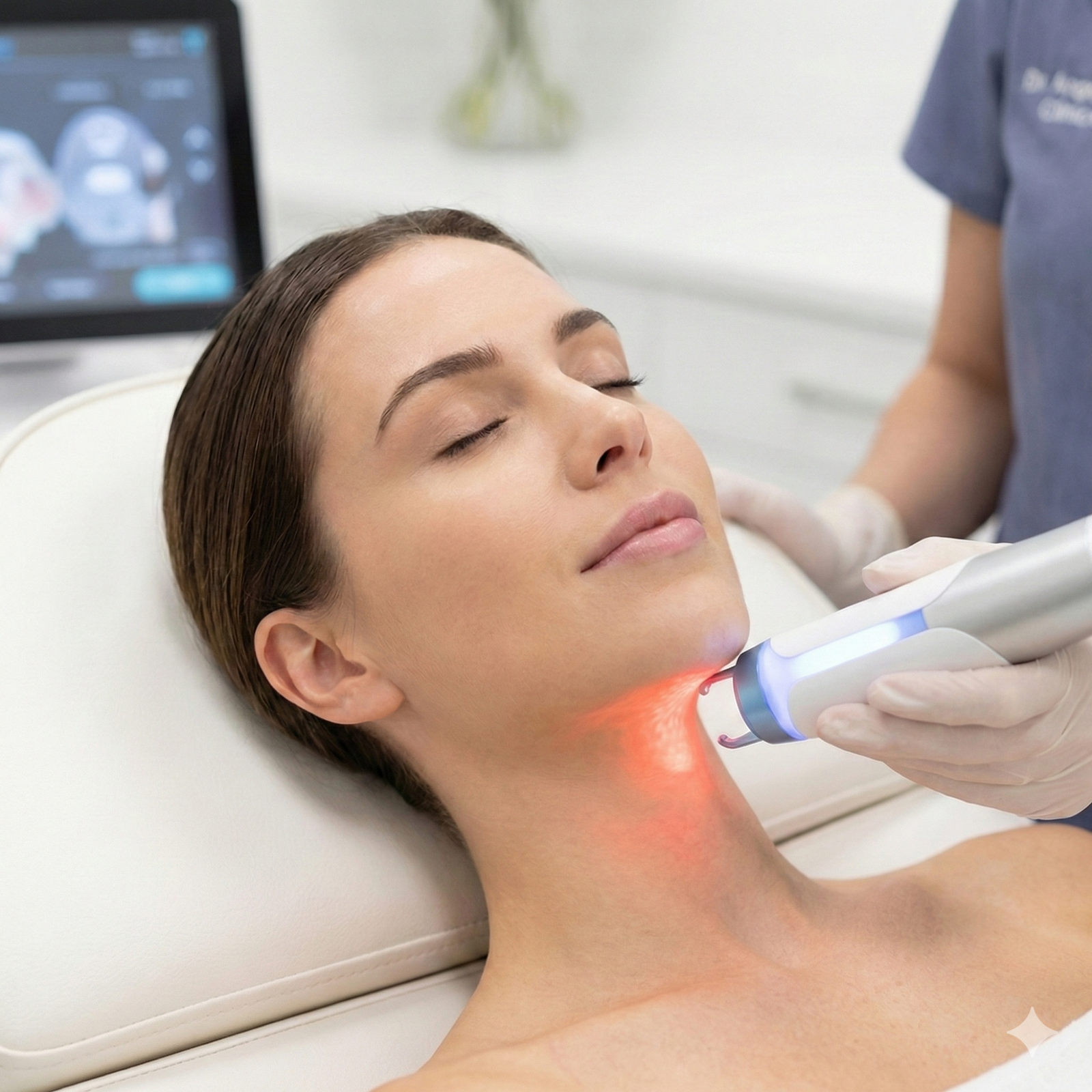 Targeted Facial Fat Melting with Laser